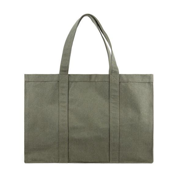 VINGA Hilo AWARE™ recycled canvas maxi tote bag, green