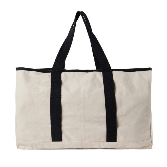 VINGA Volonne AWARE™ recycled canvas beach bag, off white