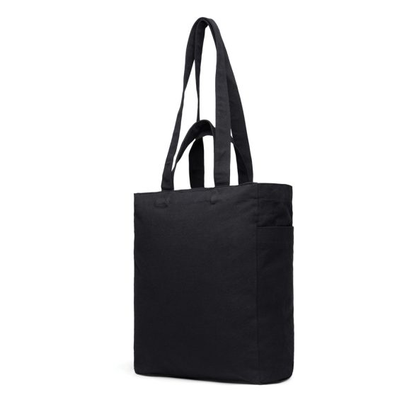 VINGA Hilo AWARE™ recycled canvas zip tote, black