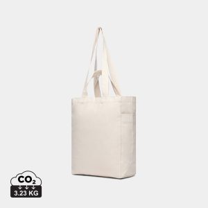 VINGA Hilo AWARE™ recycled canvas zip tote, off white