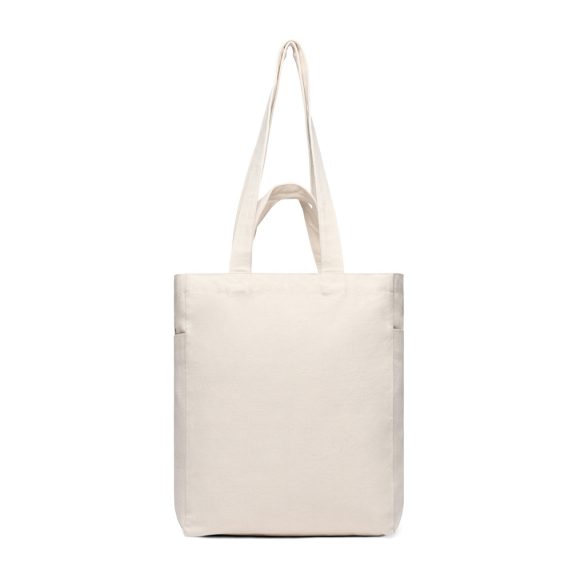 VINGA Hilo AWARE™ recycled canvas zip tote, off white