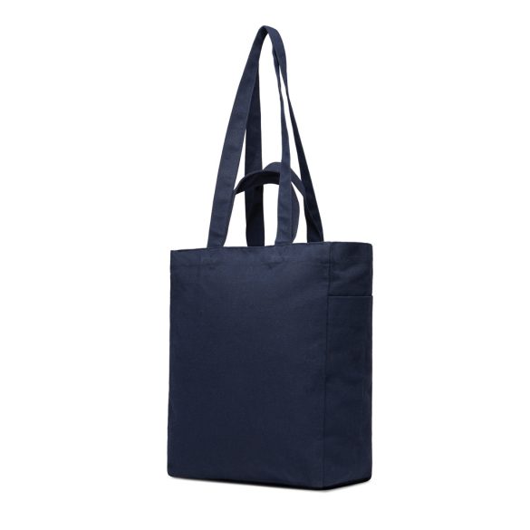 VINGA Hilo AWARE™ recycled canvas zip tote, navy