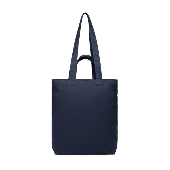 VINGA Hilo AWARE™ recycled canvas zip tote, navy