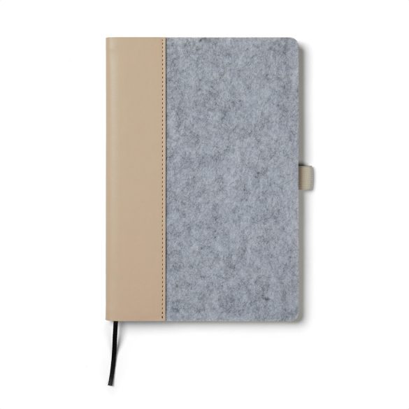 VINGA Albon GRS recycled felt notebook, grey