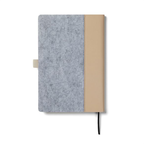 VINGA Albon GRS recycled felt notebook, grey