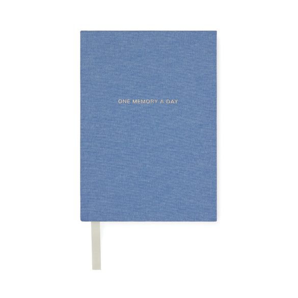 VINGA One memory a day GRS recycled paper journal, blue