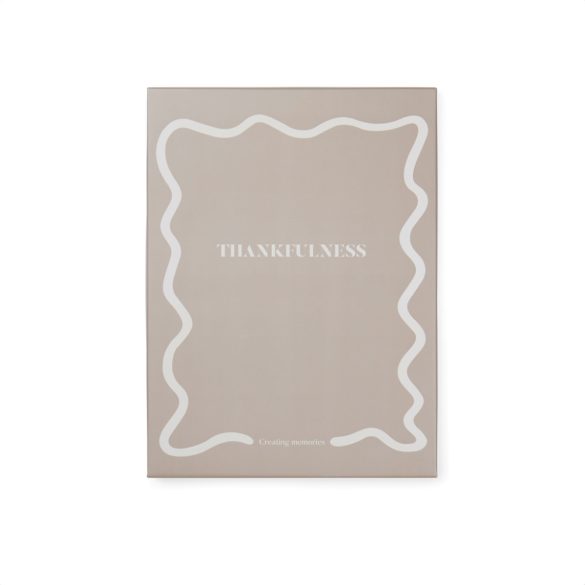 VINGA Thankfulness GRS recycled paper journal, beige