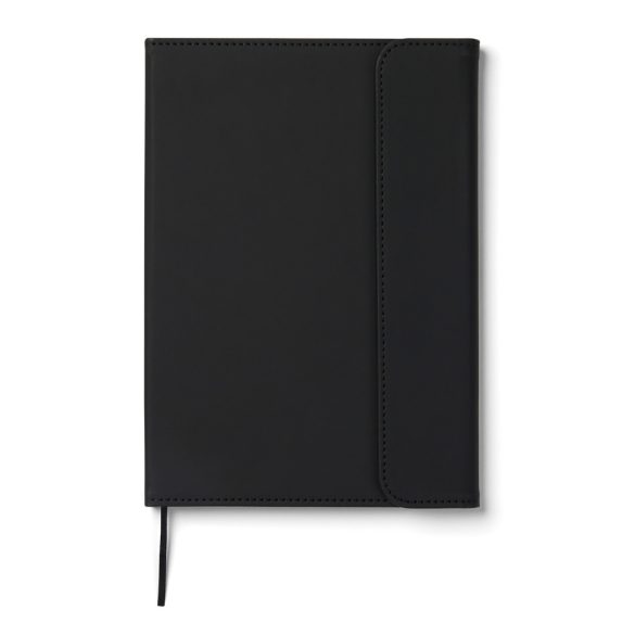 VINGA Baltimore GRS certified paper & PU notebook, black