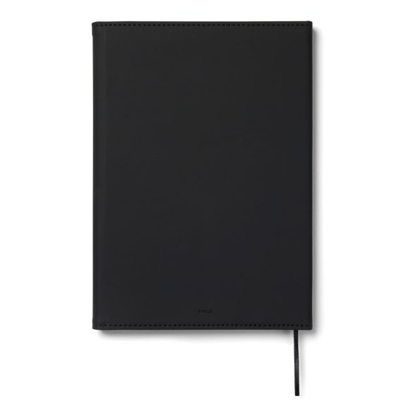 VINGA Baltimore GRS certified paper & PU notebook, black