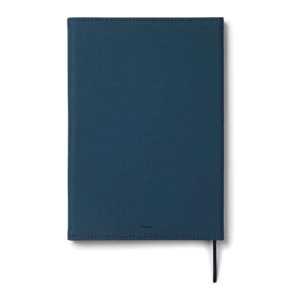 VINGA Baltimore GRS certified paper & PU notebook, navy