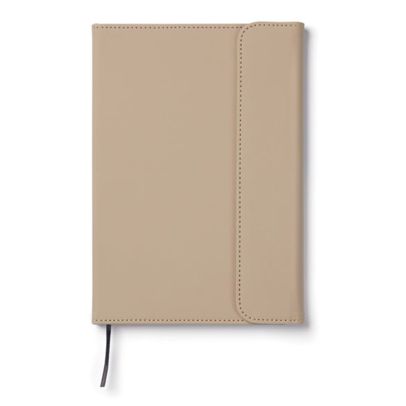 VINGA Baltimore GRS certified paper & PU notebook, greige