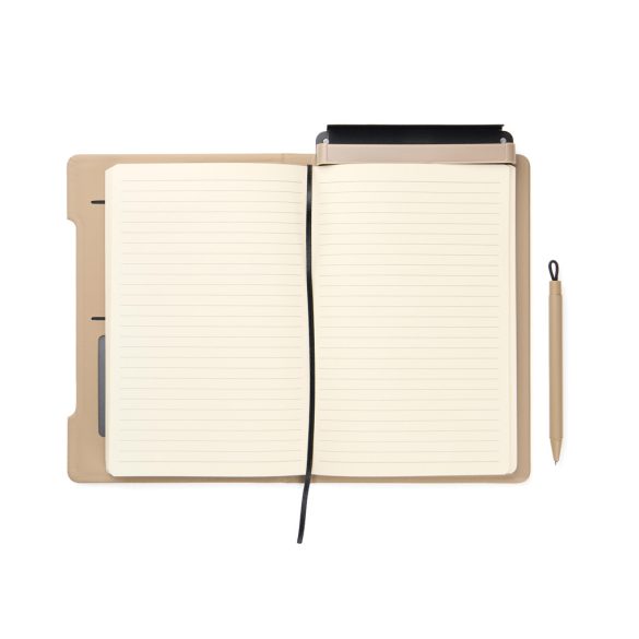 VINGA Baltimore RCS 4-in-1 Refillable Notebook, greige
