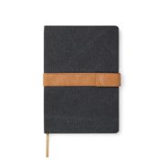 VINGA Bosler RCS recycled canvas note book, black