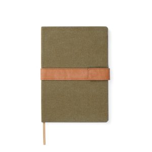 VINGA Bosler RCS recycled canvas note book, green