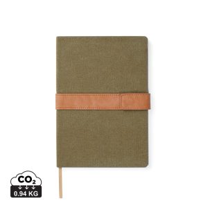 VINGA Bosler RCS recycled paper notebook, green
