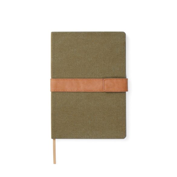 VINGA Bosler RCS recycled canvas note book, green