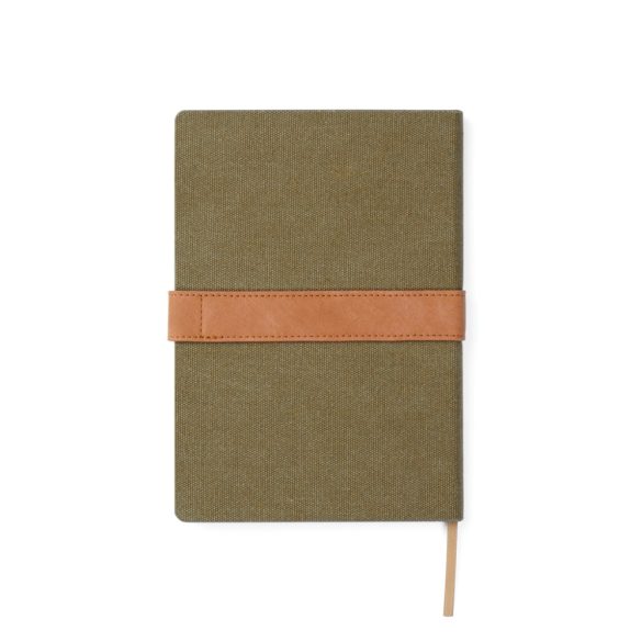 VINGA Bosler RCS recycled canvas note book, green