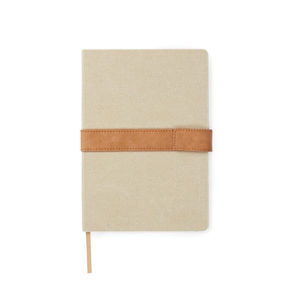 VINGA Bosler RCS recycled canvas note book, greige