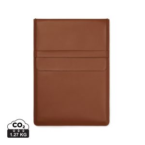 VINGA Timo PU RCS RPET 14" laptop sleeve, brown
