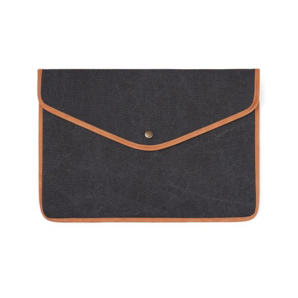 VINGA Bosler GRS recycled canvas 14" laptop sleeve, black