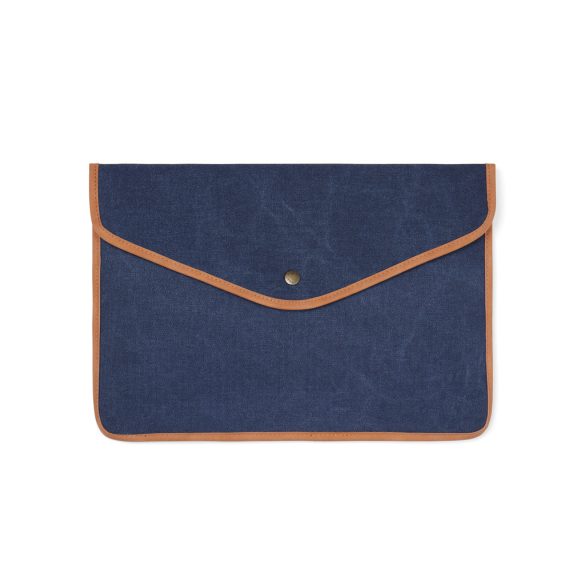 VINGA Bosler GRS recycled canvas 14" laptop sleeve, navy