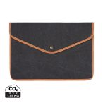   VINGA Bosler GRS recycled canvas 16" laptop sleeve, black