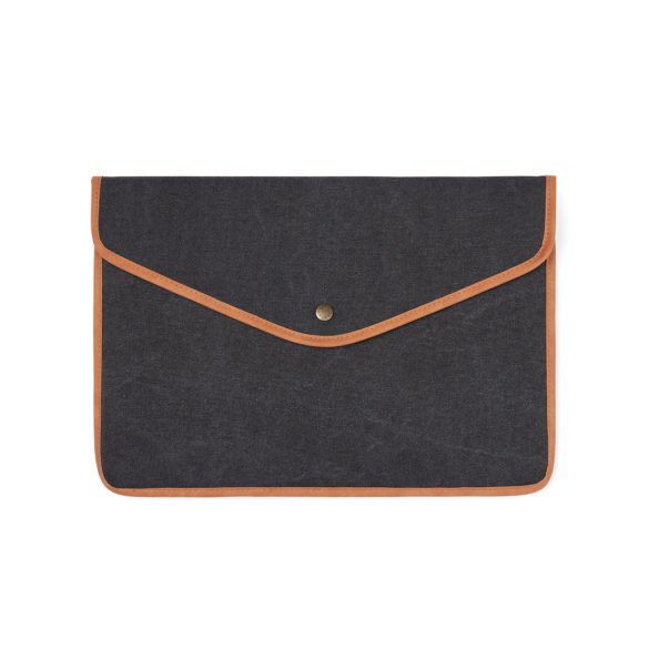 VINGA Bosler GRS recycled canvas 16" laptop sleeve, black