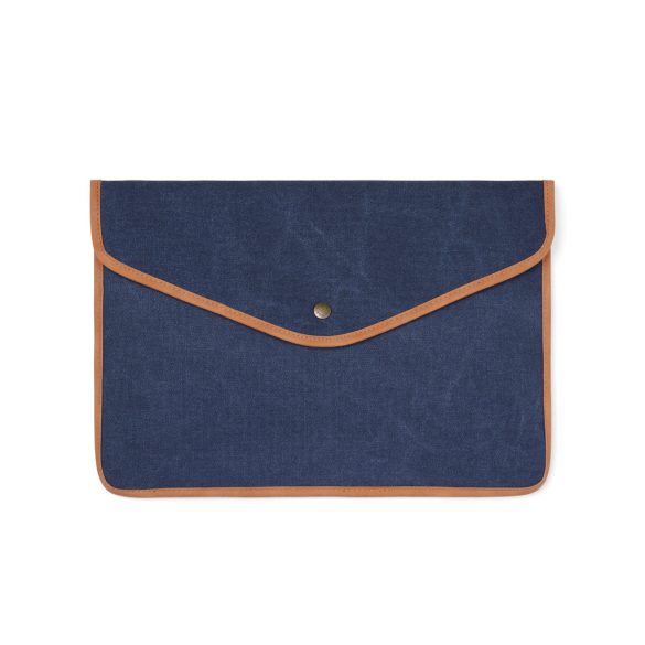 VINGA Bosler GRS recycled canvas 16" laptop sleeve, navy