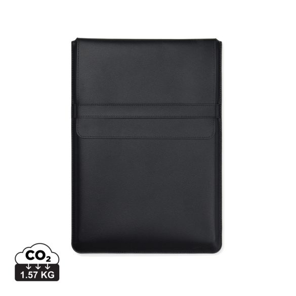 VINGA Timo PU RCS RPET 16" laptop sleeve, black