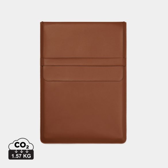 Timo PU RCS RPET 16" laptop sleeve, brown