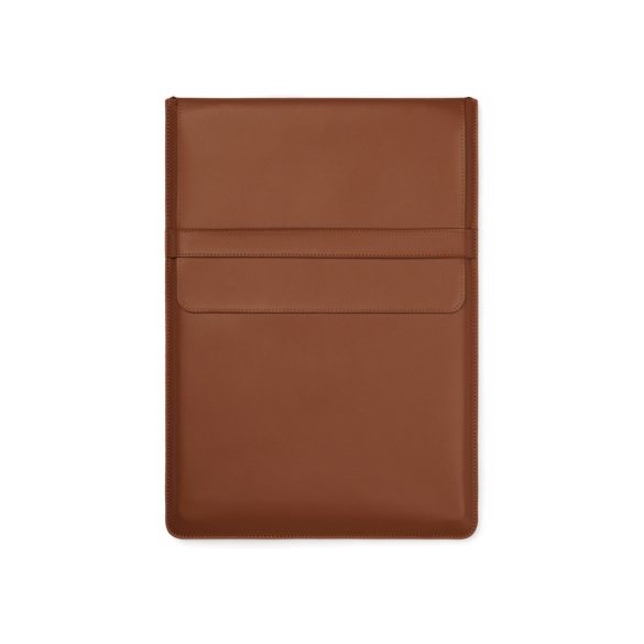 VINGA Timo PU RCS RPET 16" laptop sleeve, brown