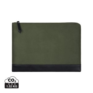 VINGA Marlow RCS recycled polyester 16" laptop sleeve, green