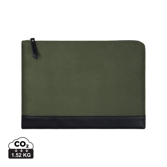 VINGA Marlow RCS recycled polyester 16" laptop sleeve, green