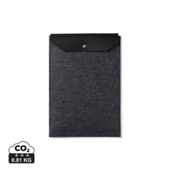 VINGA Albon GRS recycled felt 15" laptop sleeve, black