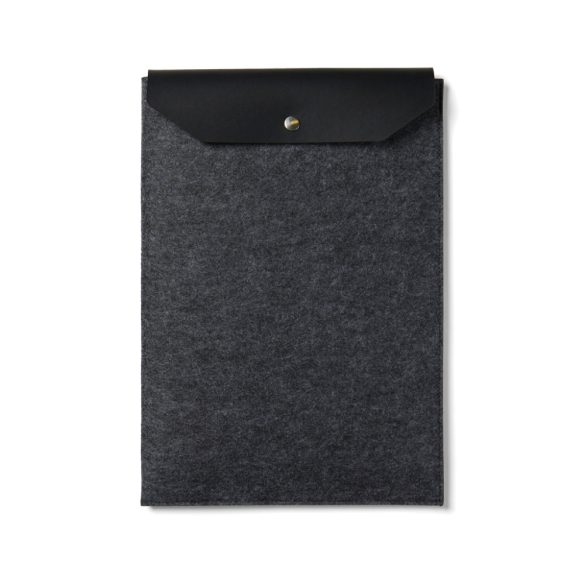 "VINGA Albon GRS recycled felt 14"" laptop sleeve", black