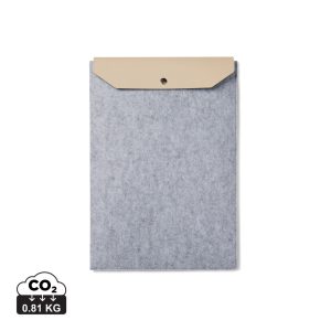 VINGA Albon GRS recycled felt 15" laptop sleeve, grey