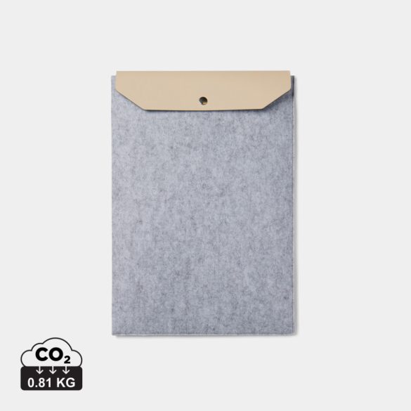 "VINGA Albon GRS recycled felt 14"" laptop sleeve", grey