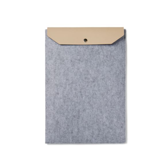 "VINGA Albon GRS recycled felt 17"" laptop sleeve", grey