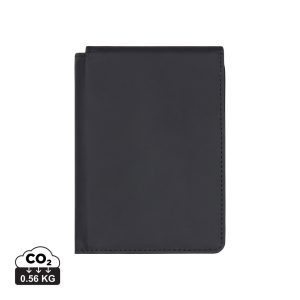 VINGA Baltimore RCS recycled polyester RFID passport cover, black