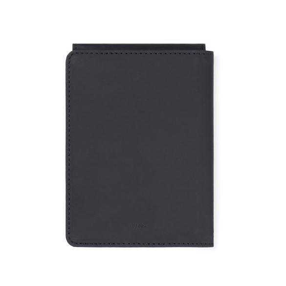 VINGA Baltimore RCS recycled polyester RFID passport cover, black