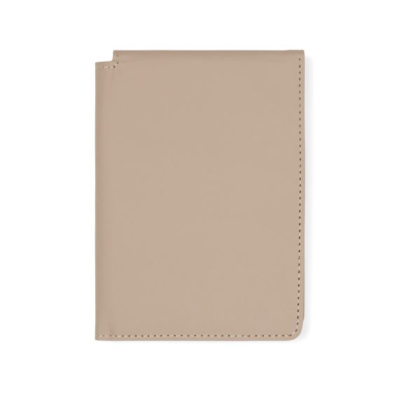 VINGA Baltimore RCS recycled polyester RFID passport cover, greige
