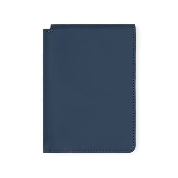 VINGA Baltimore RCS recycled polyester RFID passport cover, navy