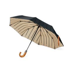   VINGA Bosler AWARE™ recycled pet 21" foldable umbrella, black