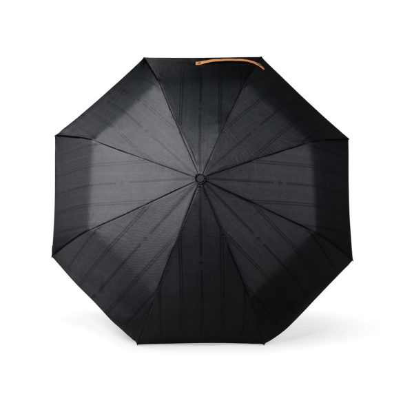 VINGA Bosler AWARE™ recycled pet 21" foldable umbrella, black
