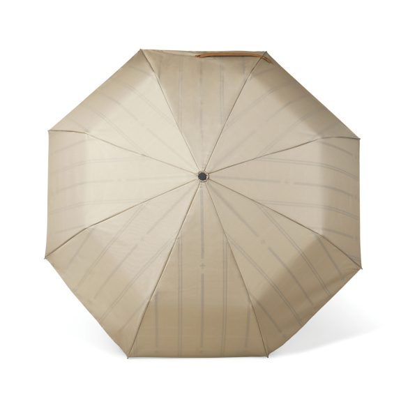 VINGA Bosler AWARE™ recycled pet 21" foldable umbrella, greige